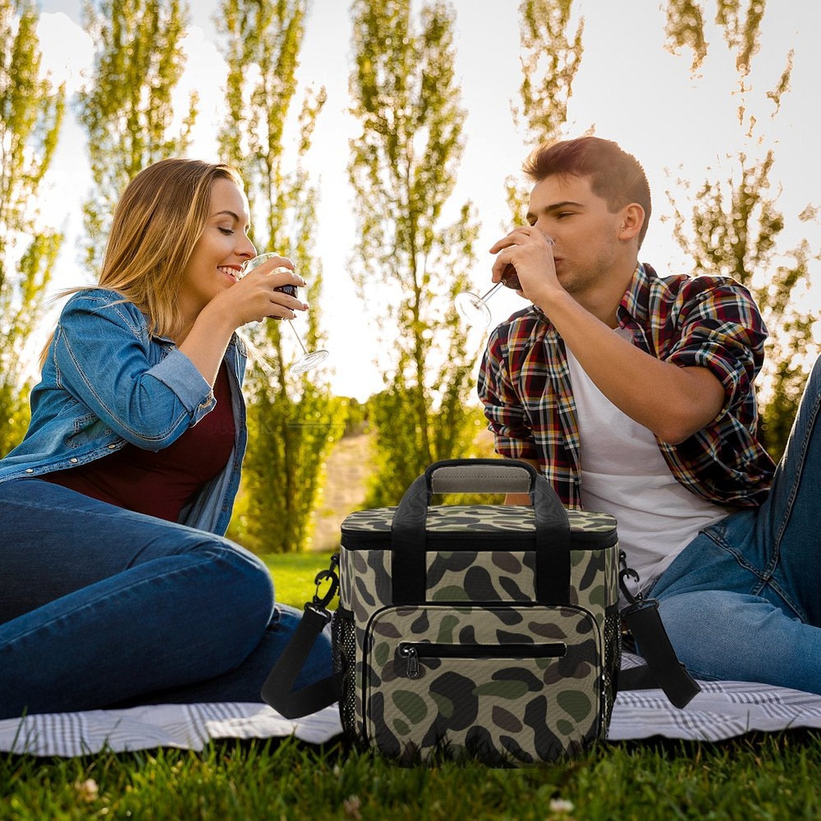 Camo Print Cooler Bag
