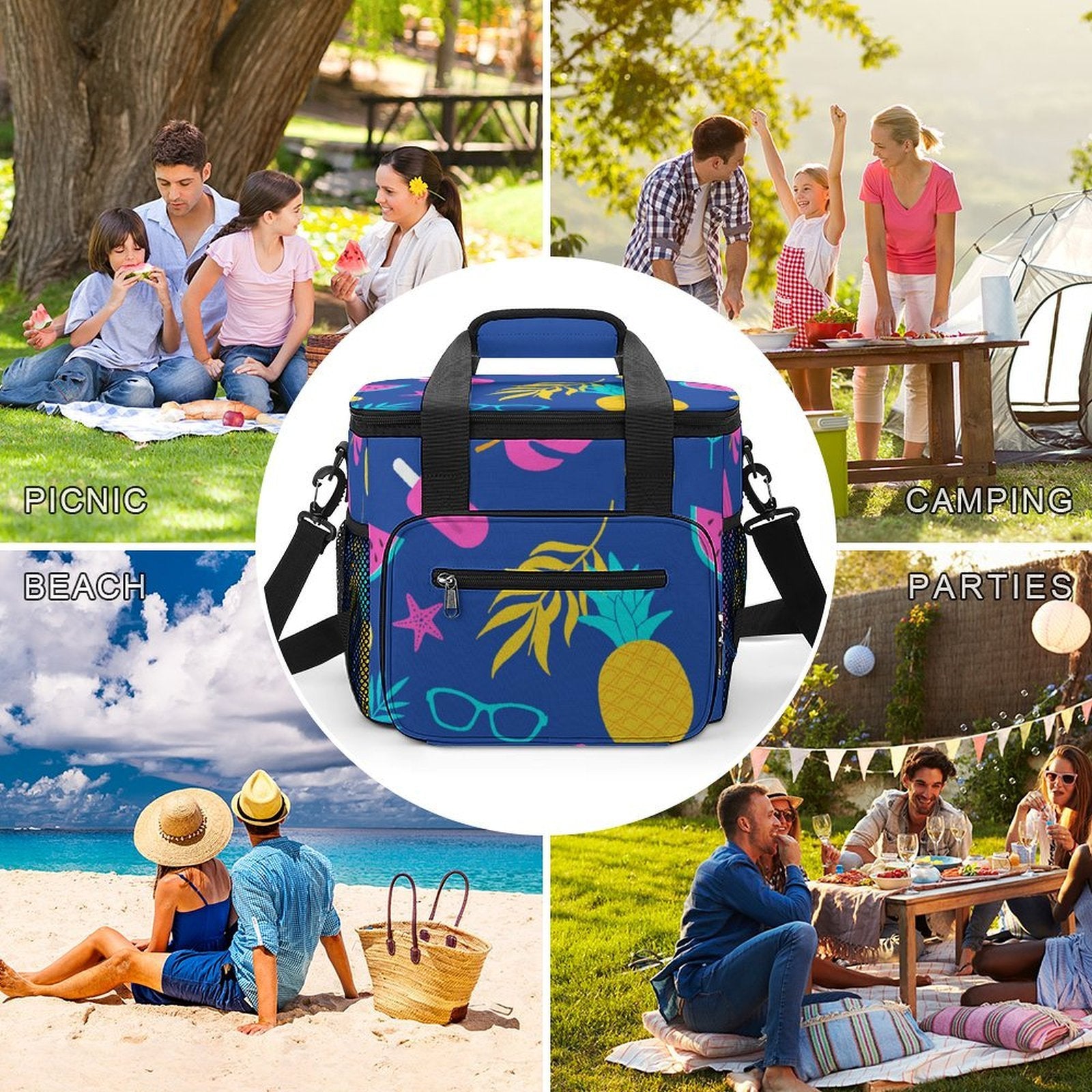 Fun Summer Print Cooler Bag