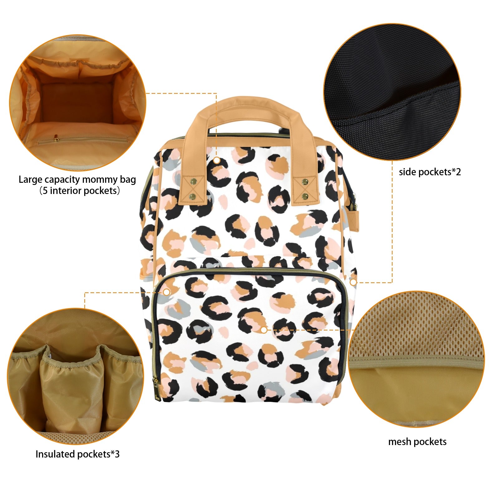 Cheetah1 Multi-Function Diaper Bag