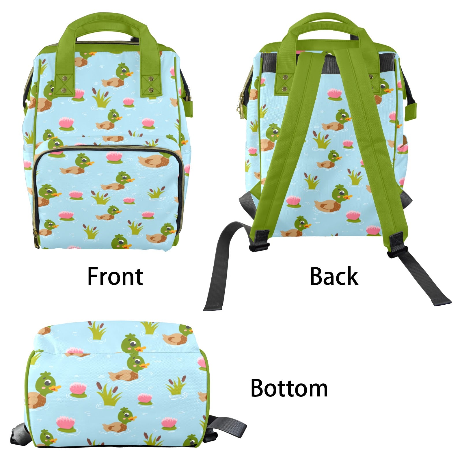 Mallard Duck2 Multi-Function Diaper Bag
