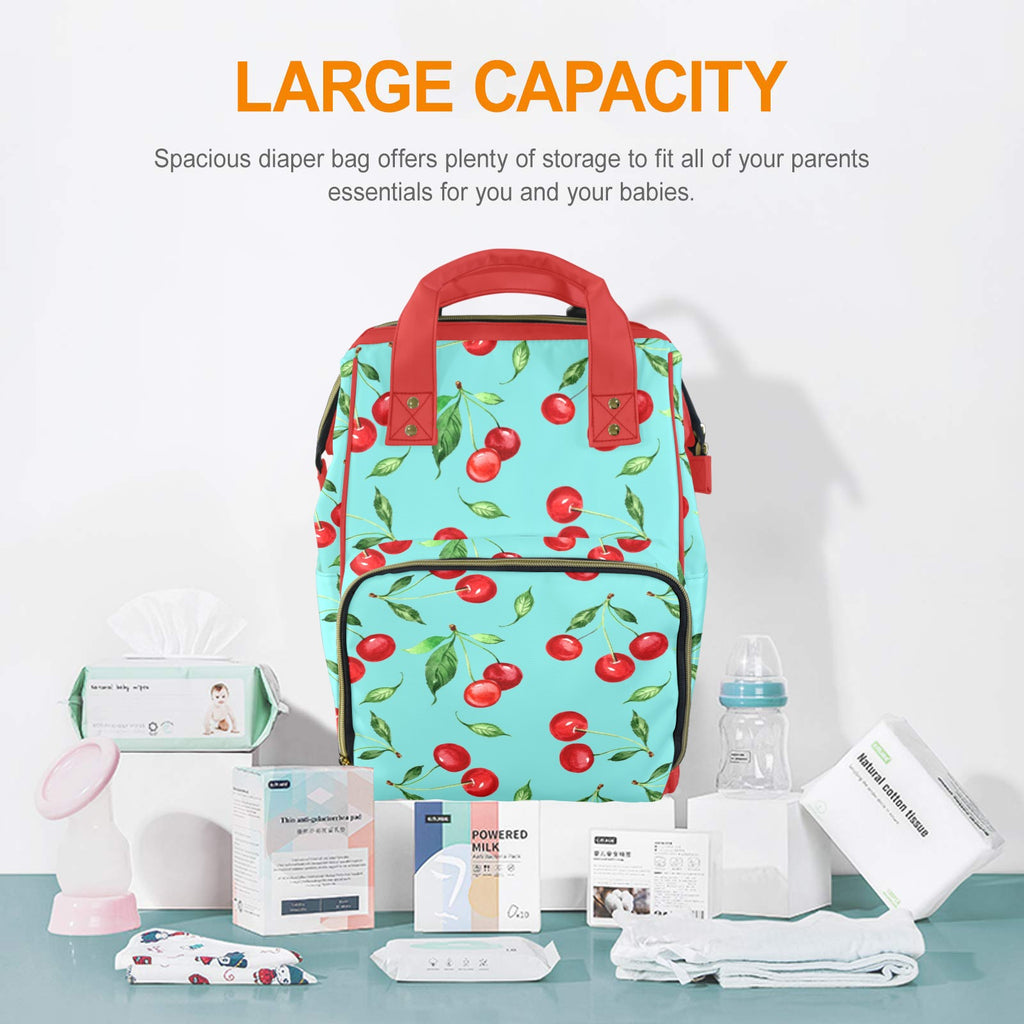 Cherry Multi-Function Diaper Bag