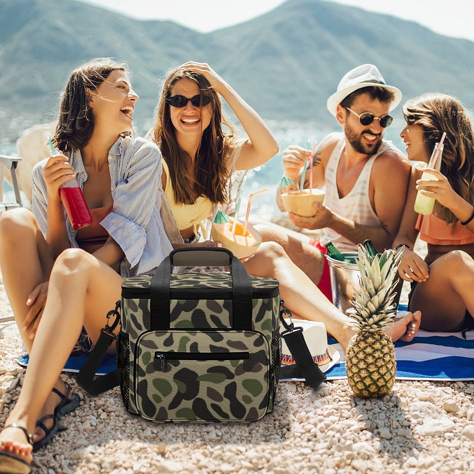 Camo Print Cooler Bag