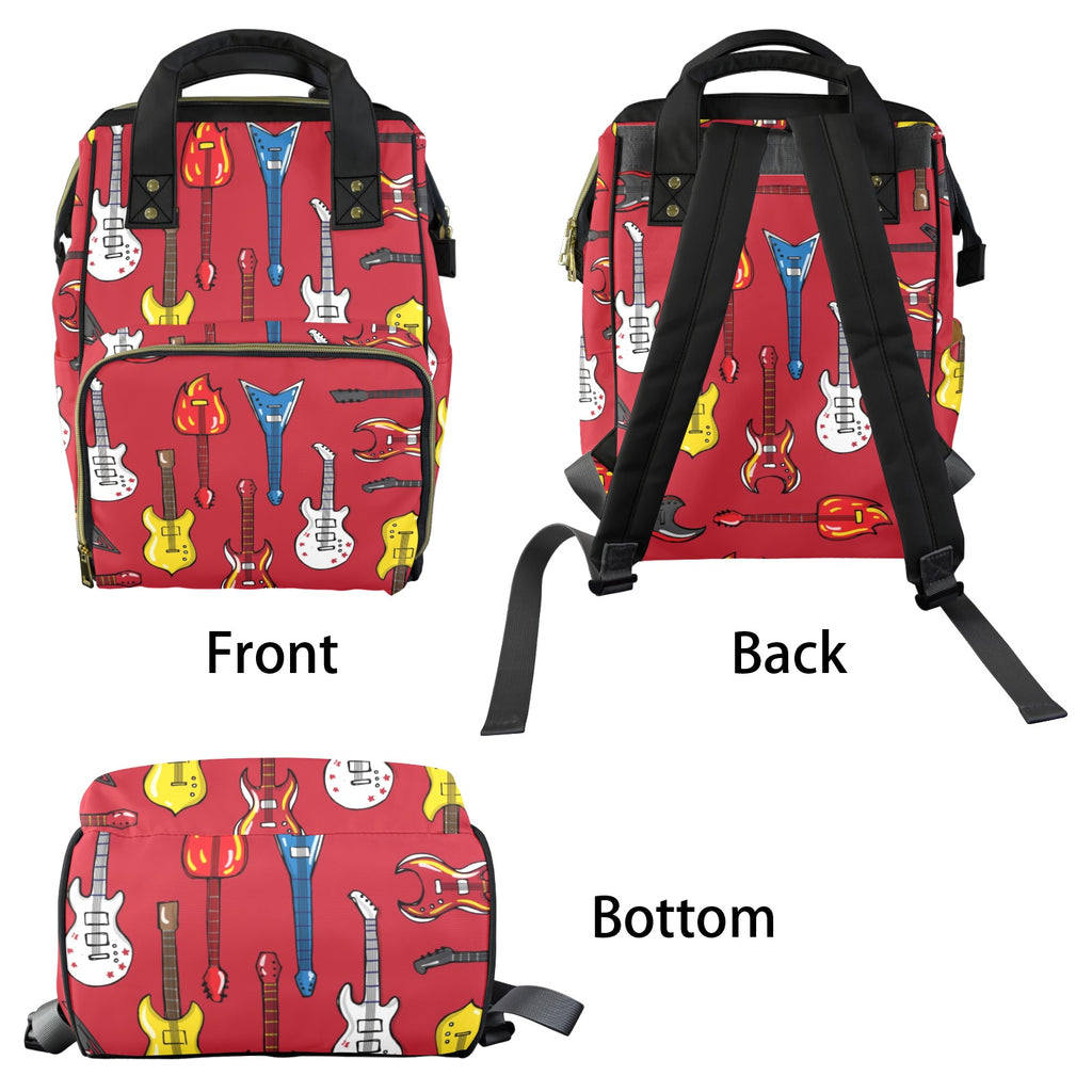 Guitars Multi-Function Diaper Bag