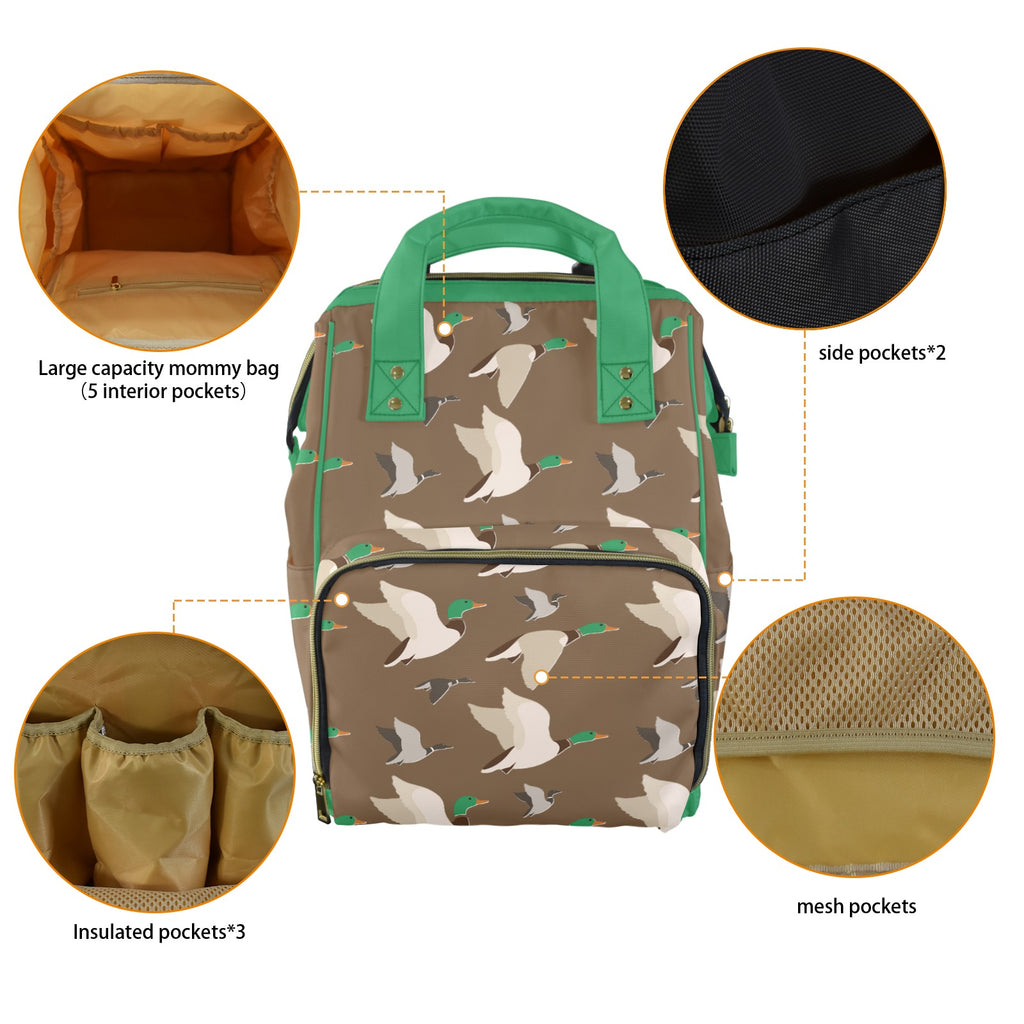 Mallard Duck Multi-Function Diaper Bag
