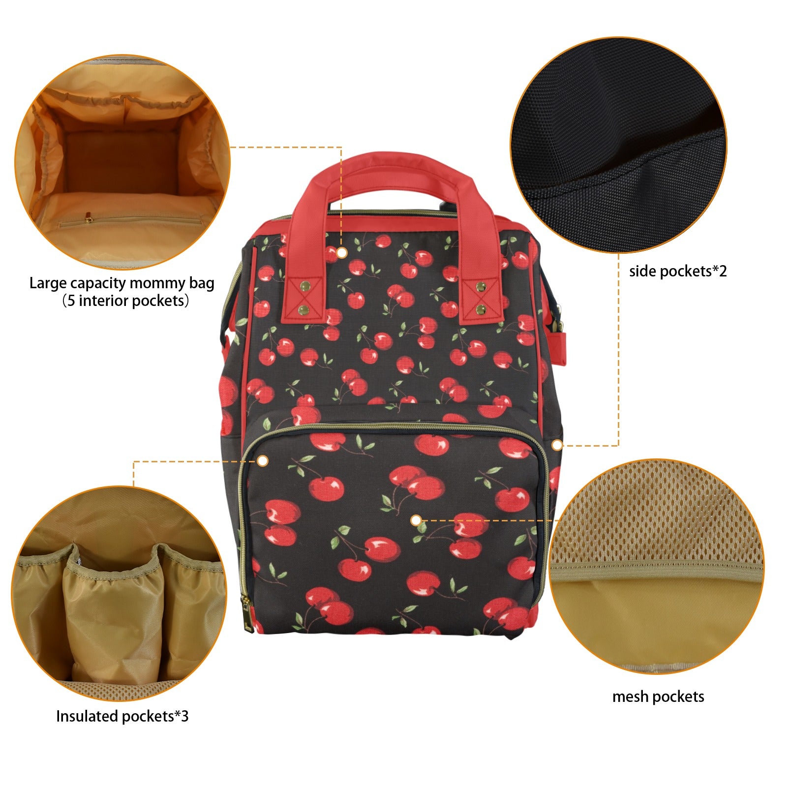 Cherry 1.0 Multi-Function Diaper Bag