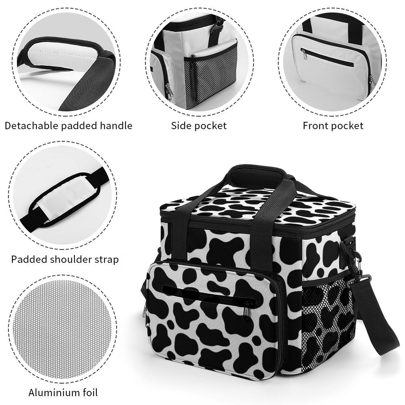 Cow Print Cooler Bag