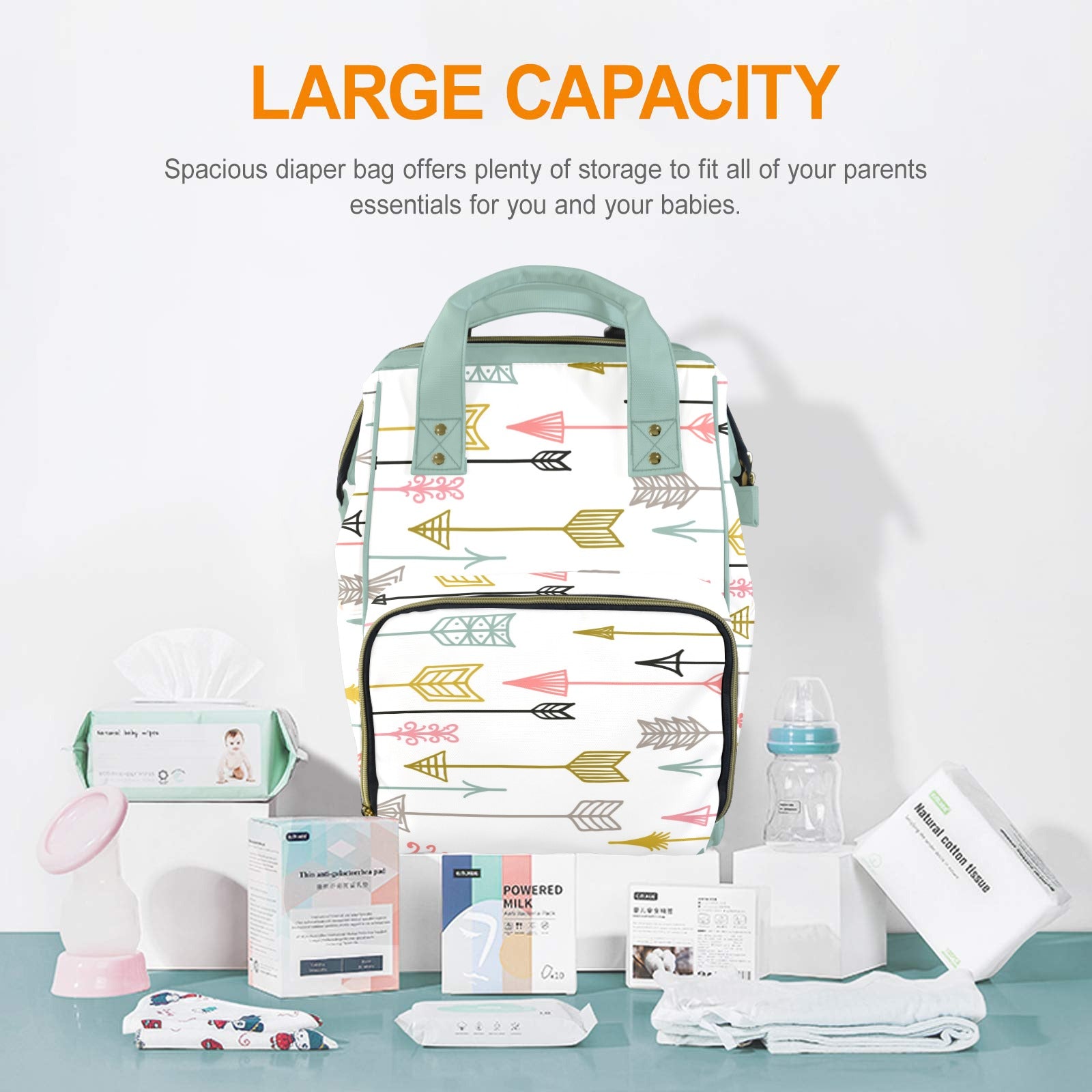 Arrow 1.0 Multi-Function Diaper Bag