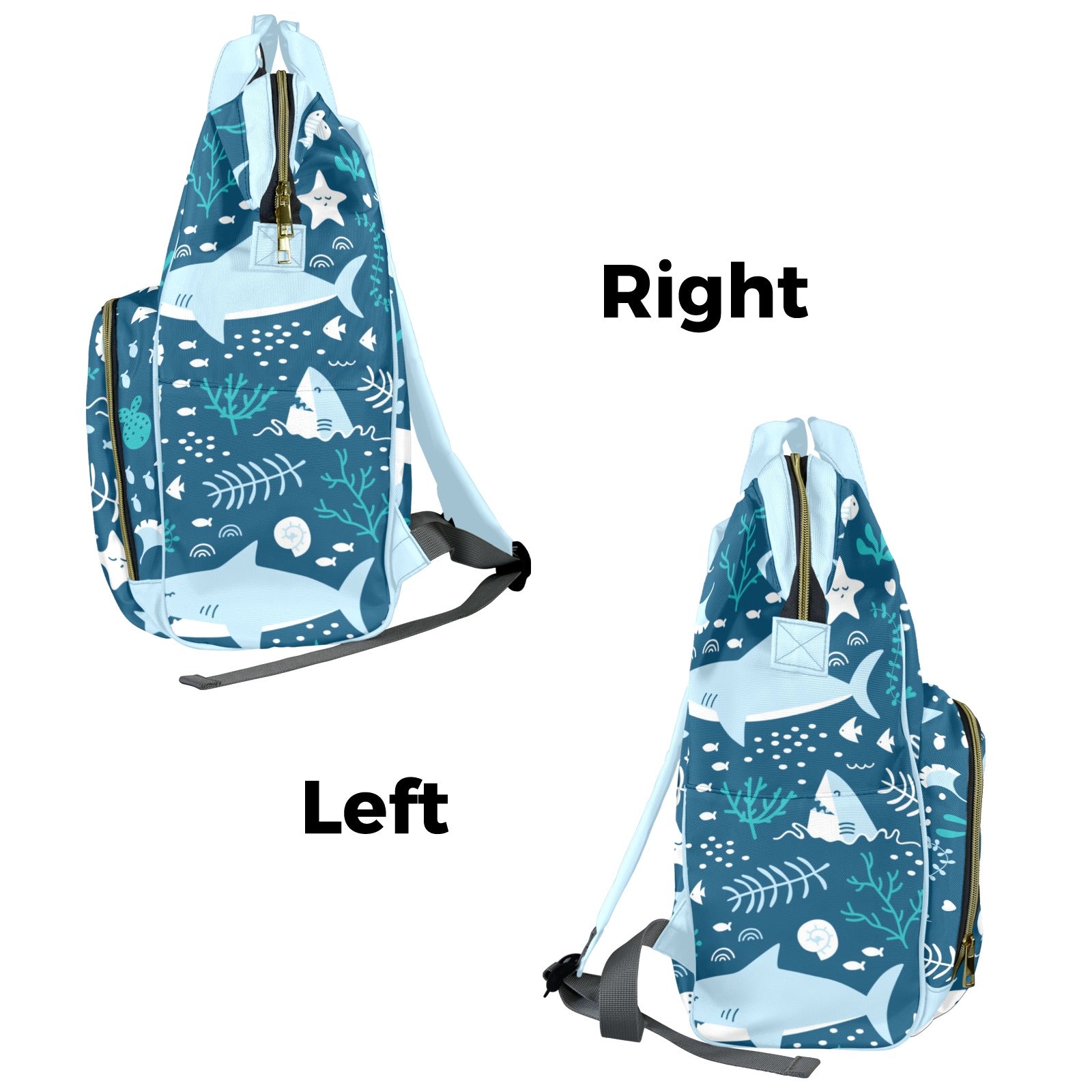 Shark Multi-Function Diaper Bag