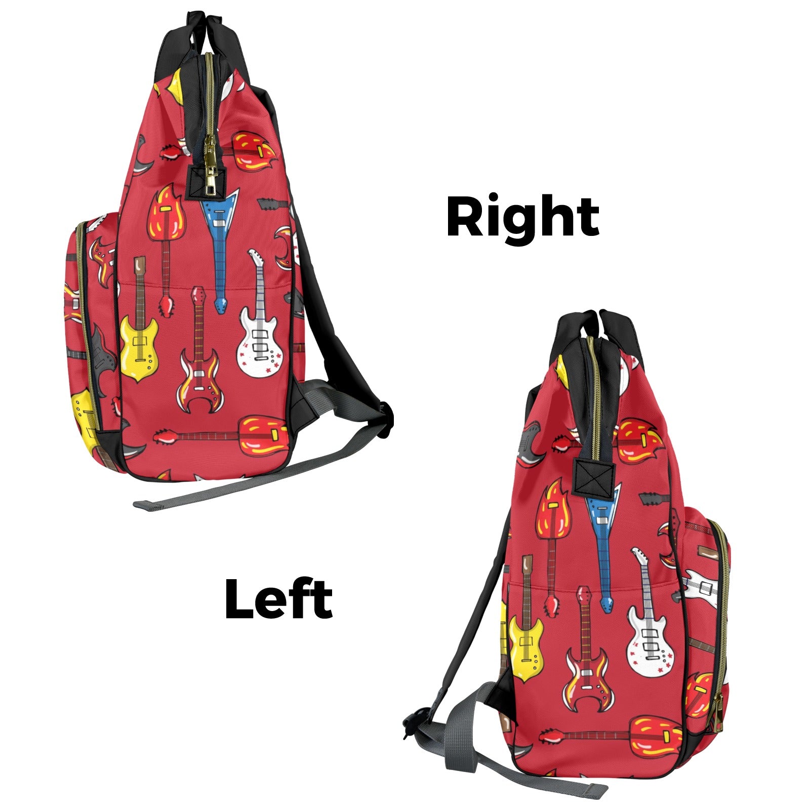 Guitars Multi-Function Diaper Bag