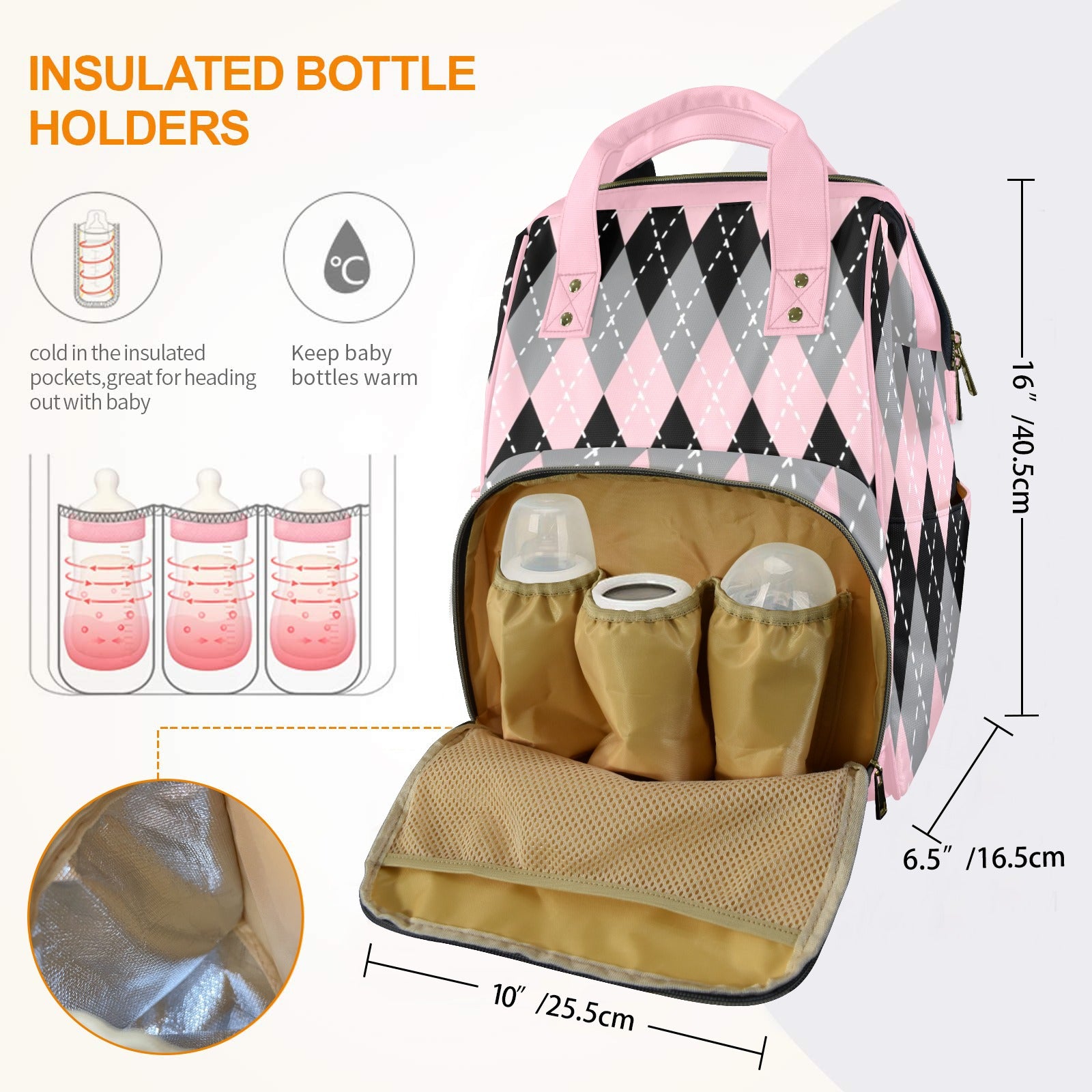 Diamond Multi-Function Diaper Bag