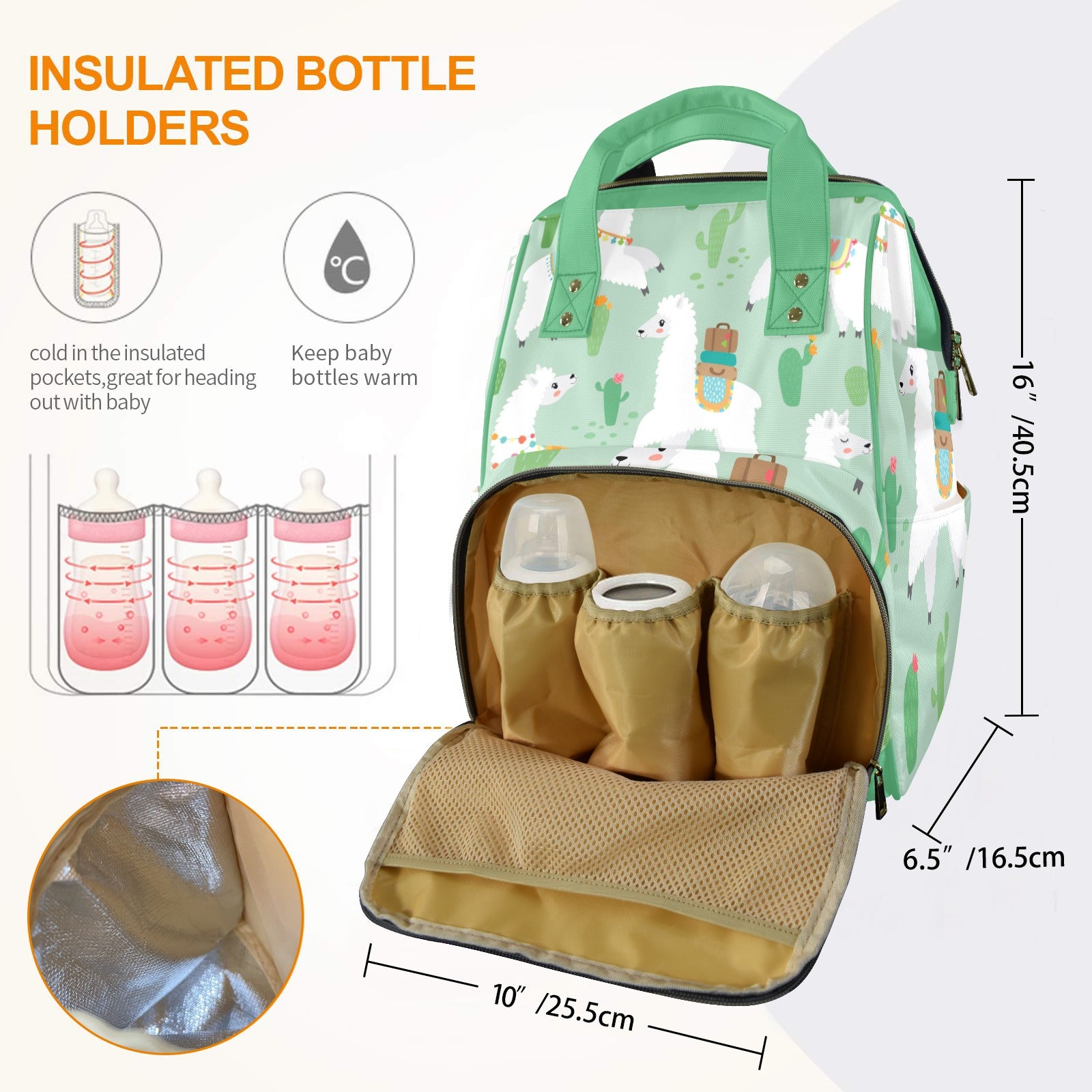 Llama Multi-Function Diaper Bag