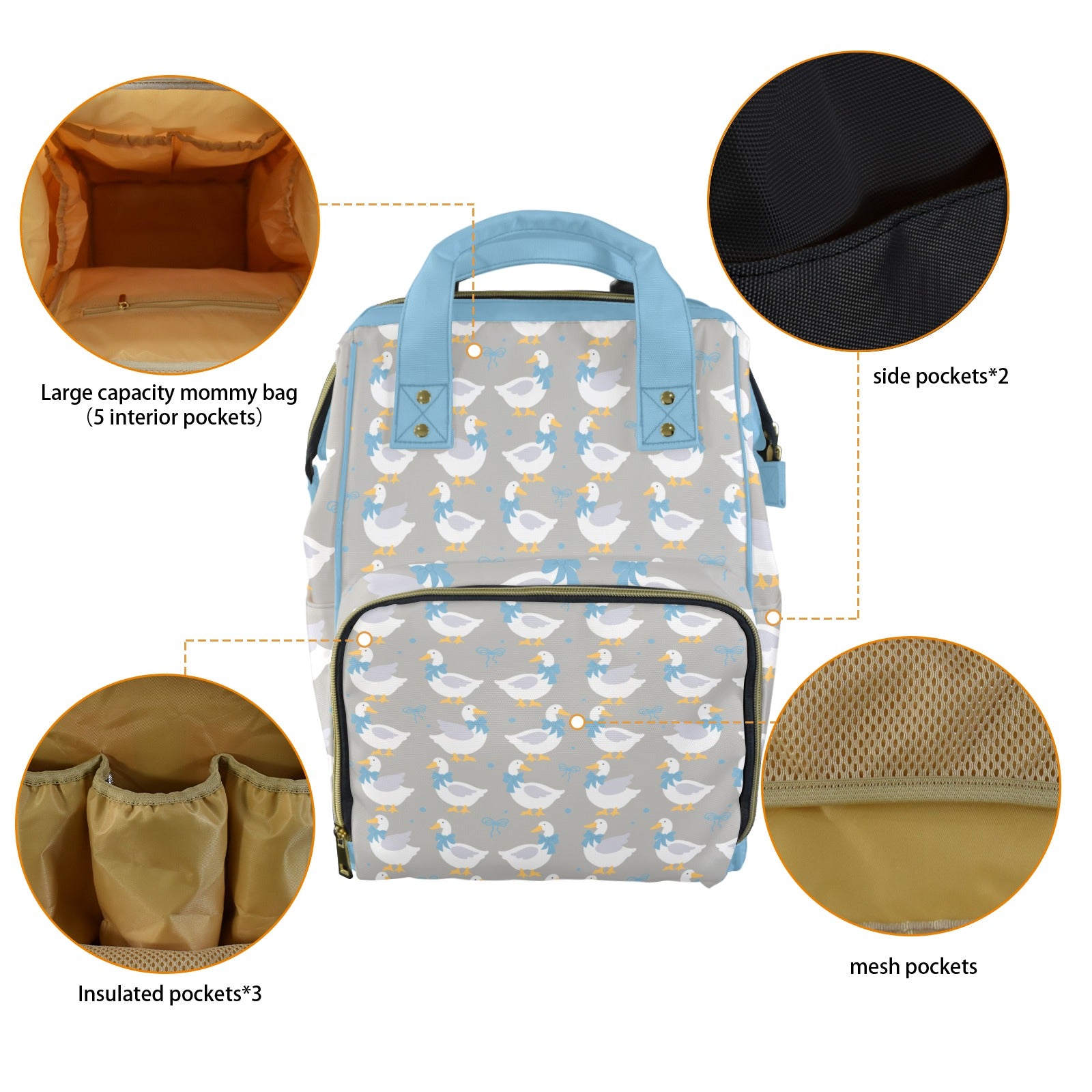 Duck Multi-Function Diaper Bag