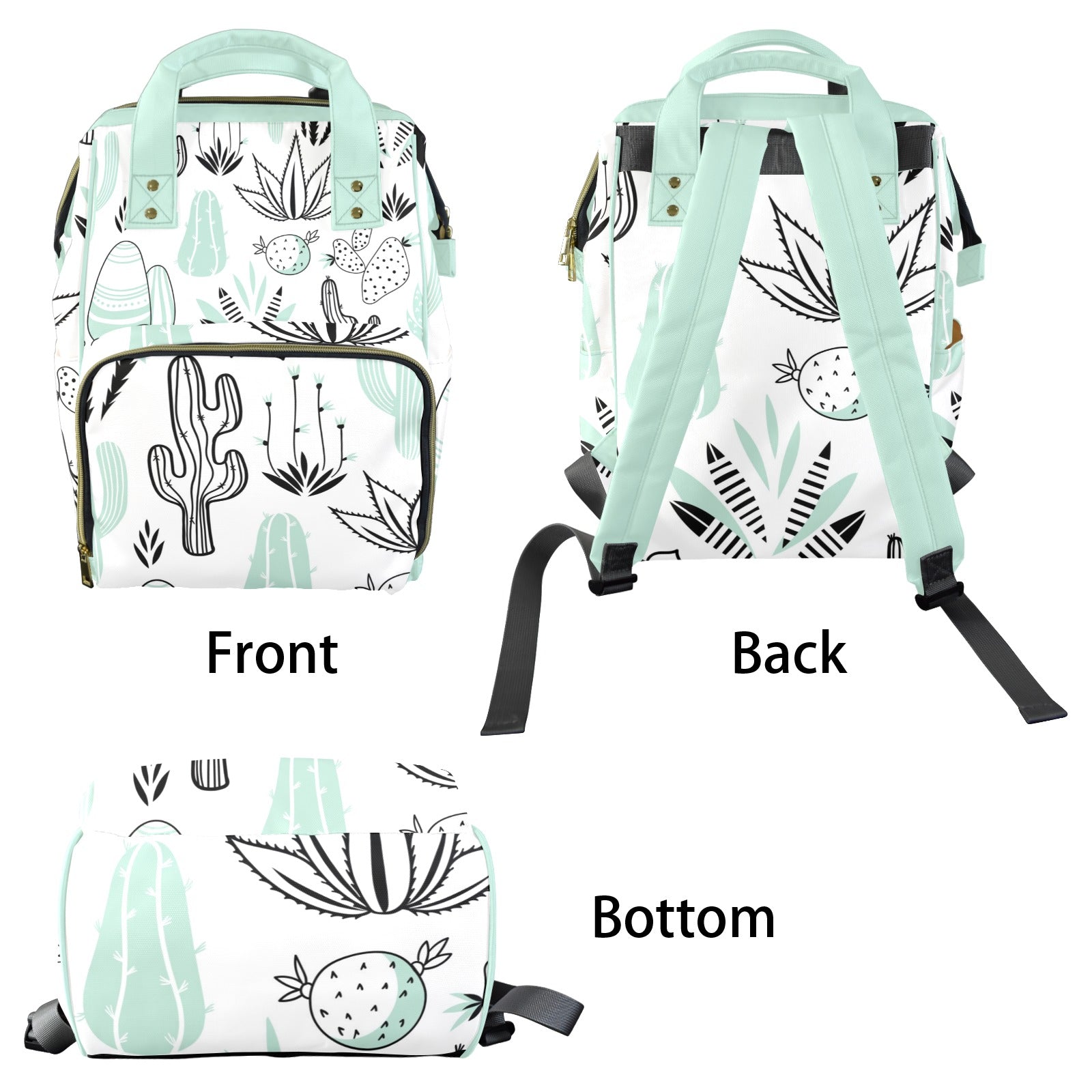 Cactus Multi-Function Diaper Bag