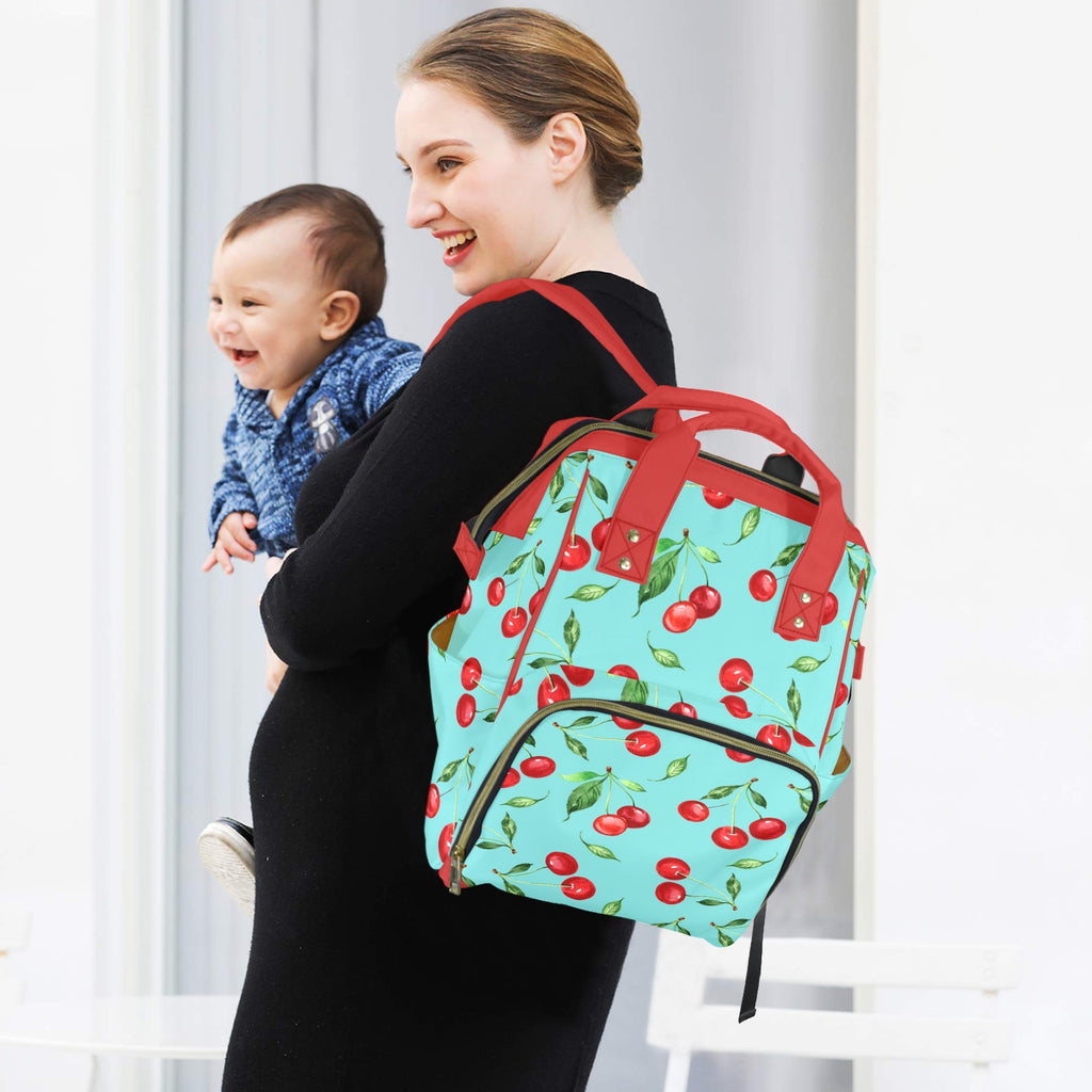 Cherry Multi-Function Diaper Bag