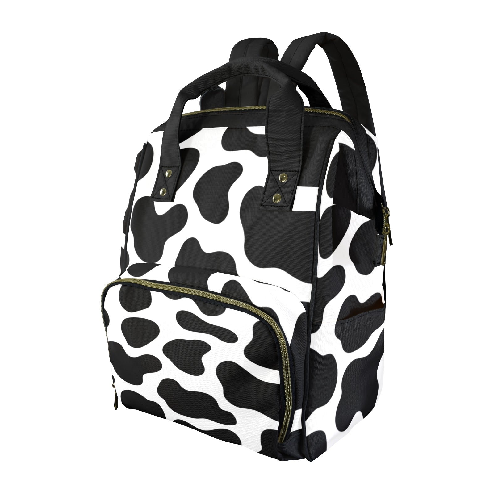 Cow Print Multi-Function Diaper Bag