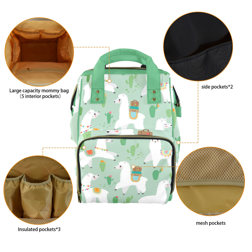 Llama Multi-Function Diaper Bag