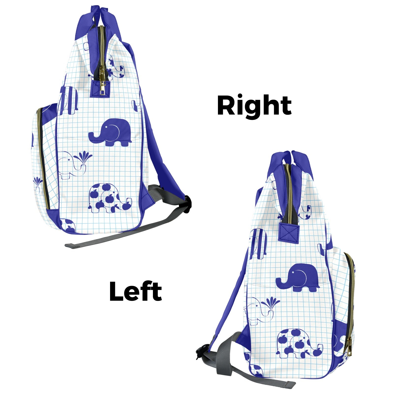 Blue Elephant Multi-Function Diaper Bag