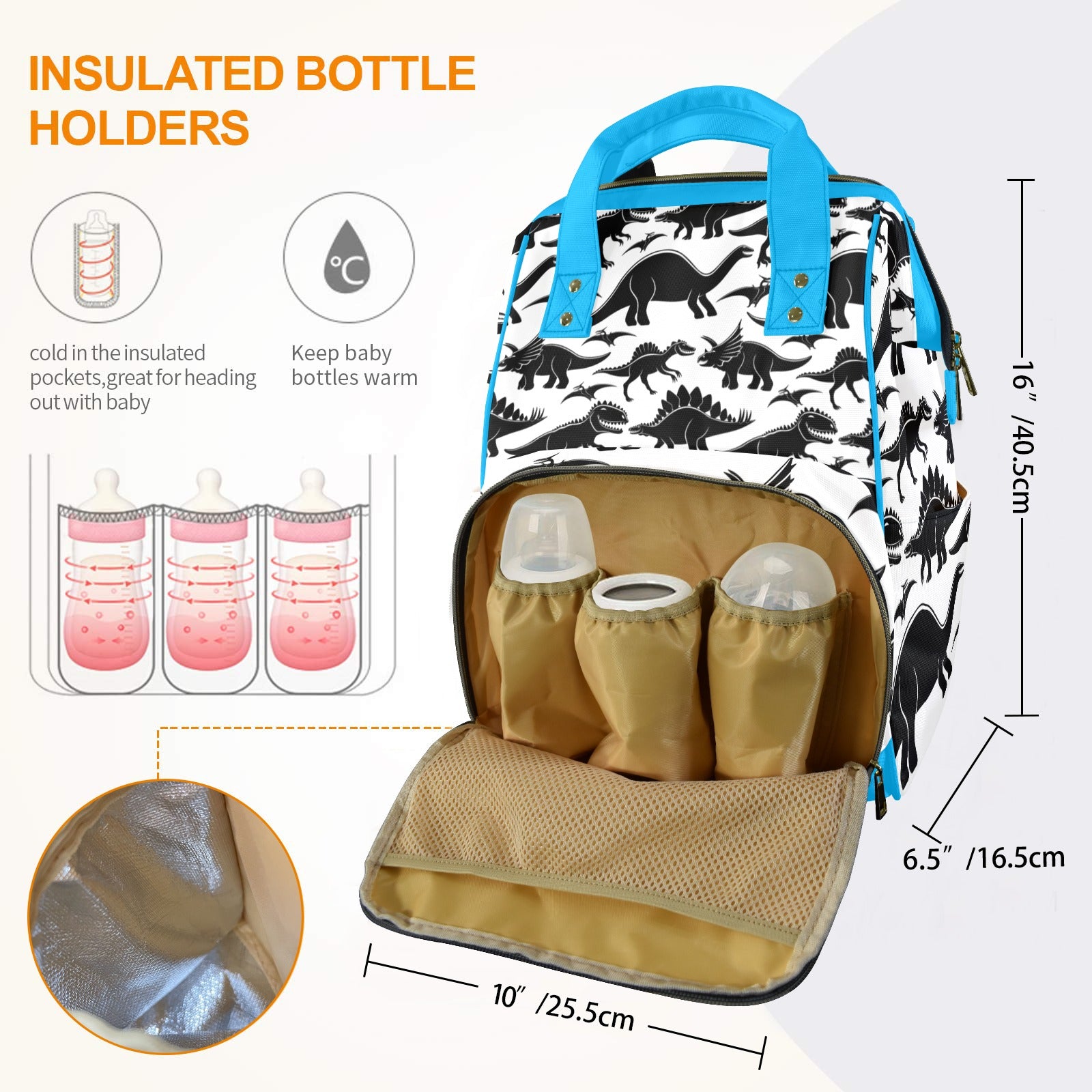 Dinosaur Multi-Function Diaper Bag