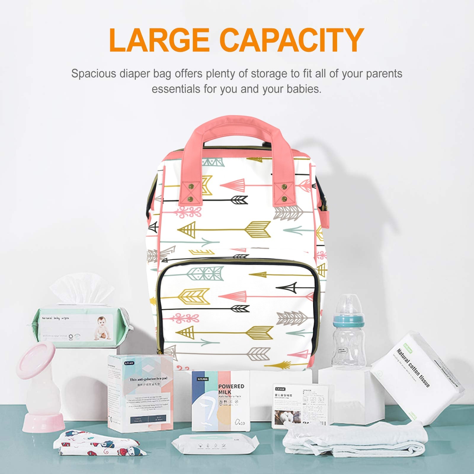 Arrow Multi-Function Diaper Bag